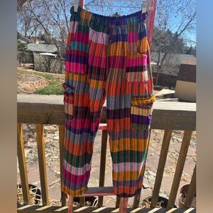 Vintage Multicolor plaid funky Pants